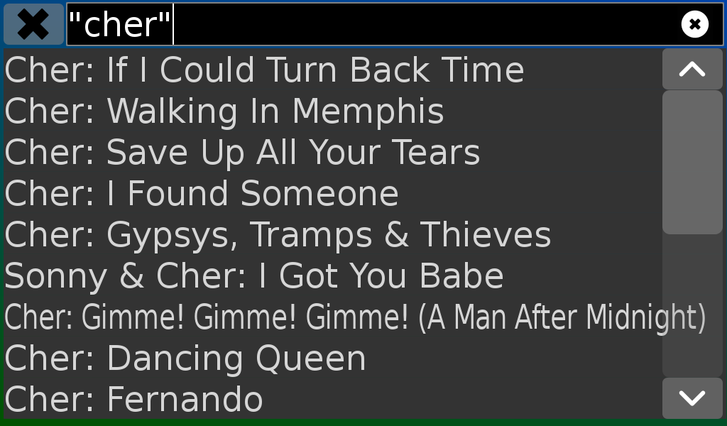 Search results for cher