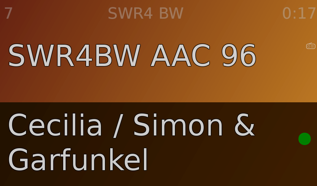 Radio SWR4, playing Cecilia